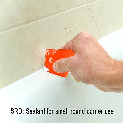 Kuuqa 9 Piezas Sellador de Silicona Herramientas de Acabado Suavizante Kit de Herramientas para Calafateo para Cocina Baño Sellado de Piso, Rojo