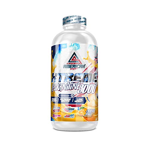 L-CARNITINE, L-CARNITINA Liquida 3000mg - Quemador de Grasa - Perder peso, American Suplement - 1litro …