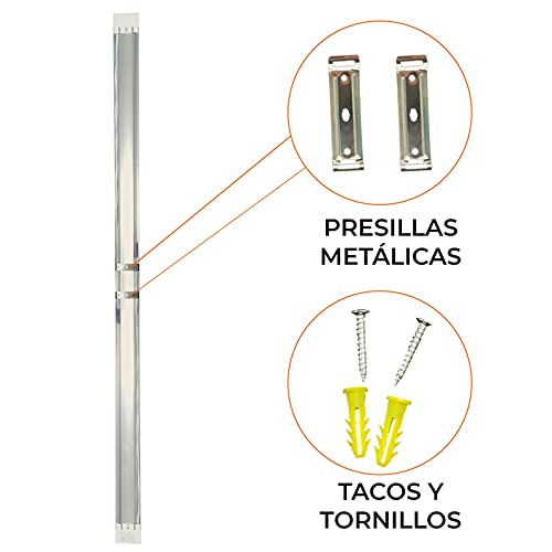 Lampara Luminaria 150cm. 48W. Color Blanco Frio (6500K). Tubo led integrado T8. 4800 lumenes. Pantalla led slim.