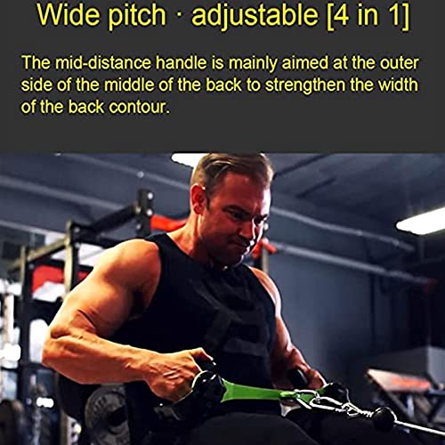 LAT Mango De Barra Desplegable, Bíceps, Tríceps, Espalda Blaster, Máquina De Remo, Manija De Entrenamiento, Gimnasio, Polea Alta Baja, Accesorios De Cable, Barra En Forma De V, Para Gimnasio En Casa