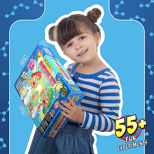 Learn & Climb Kit de Ciencia para niños - el Juego Incluye más de 55 experimentos de Ciencia + Etiqueta científico Nombre! ¡Manual de Instrucciones Claro en español!