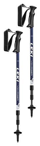 Leki Voyager Bastones, Unisex Adulto, Darkblue-White, 110-145 cm