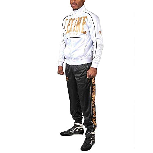 LEONE 1947 Chándal Premium, Color Blanco, M Unisex Adulto