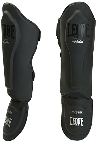 LEONE 1947 Pt119 Espinilleras, Unisex Adulto, Negro, S