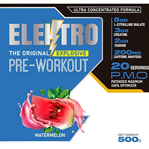 Life Pro Elektro 500g | Pre Workout en Polvo | Suplemento Pre Entreno | Nueva Formula (WATERMELON)