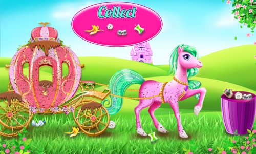 Limpieza de carro de caballos princesa