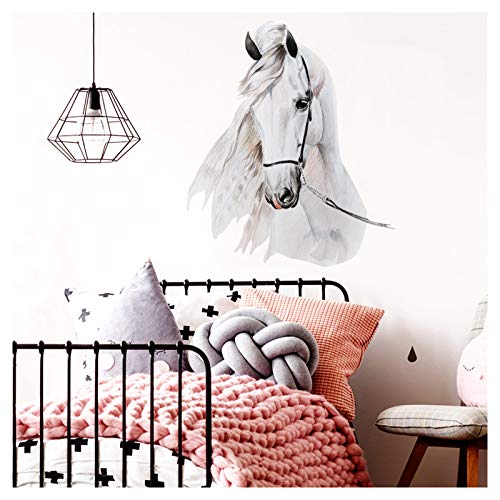 Little Deco Pared Tatuaje Cabeza de Caballo I (WxH) 30 x 36 cm I habitación de los niños del bebé Pegatinas Pared Carteles DL142