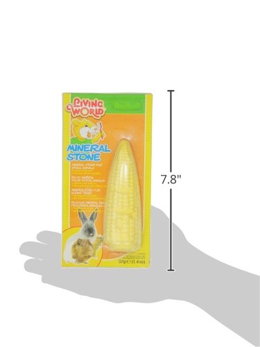 LIVING WORLD Bloque Mineral para Pequeños Animales, con Sabor Mazorca