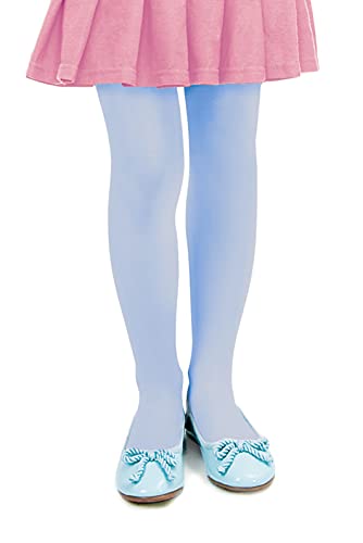 LORES Niñas Niños Medias Lisas Pie Ballet Escuela de Danza 40 Denier Opaco [Made in Italy], Jeans, 9-10 Años