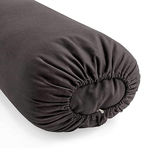 Lotuscrafts Bolster Yoga Rectangular para Yin Yoga - Relleno de Kapok - Cubierta en Algodon Lavable - Cojin Yoga Restaurativo - Bolster Yoga Kapok - Bolster Yoga Algodon