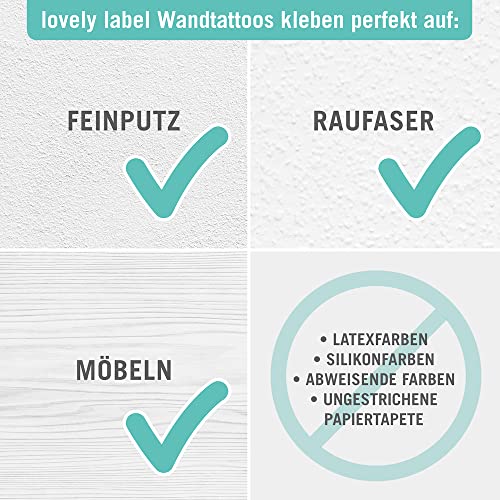 lovely label Pegatinas Infantiles de Pared de Nubes - Adhesivo Infantil Libre de PVC para Habitaciones de Niños y Bebés - Adhesivos Infantiles de 40 unidades/ Menta