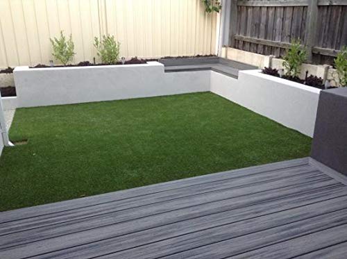LUCATEX - rollo Césped artificial GUIMARAS 2x10metros - 20mm de altura - alta densidad - calidad profesional - ideal para exteriores, piscinas, terrazas, jardín, ideal mascotas - fácil instalación