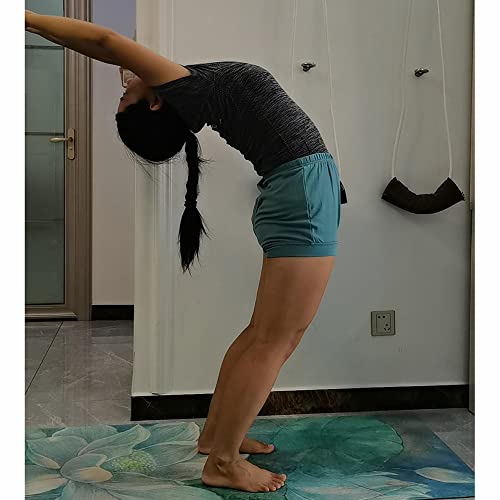 LUHAYESA Profesional Iyengar pantalones cortos de yoga de los hombres de las mujeres pantalones cortos elásticos