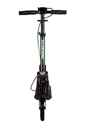 Mad Wheels Big Wheel Kick Scooter Urban Master, Patinete Urbano de Grandes Ruedas de 200 mm, Plegable en 1 Segundo con Freno de Manillar y Doble Suspension para Niños y Adulto (Blanco)