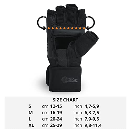 MADGON Guantes MMA Profesionales – Guantes de Boxeo Calidad Profesional y Construcción Duradera – Boxeo, Entrenamiento, Saco de Boxeo, Lucha Libre, Grappling, Artes Marciales – Guantes UFC