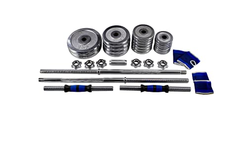 Mancuernas Ajustables Conjunto con Pesas Barra y Discos, convertidor Haltera para Culturismo,Ejercicios de Gimnasio Doméstico profesiona 15kg 20kg 25kg 30kg 40kg 50kg…