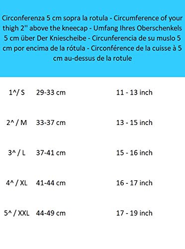 MANIFATTURA BERNINA Saniform 4013 (Talla 4) - Rodillera elástica compresión para Mujer y Hombre Soporte para Rodilla