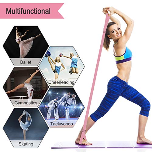MaoXinTek Correa de Yoga, Ballet Banda Elástica para Piernas, Cinturón Equipo Cinta para la Pierna de Estiramientopara para Baile, Gimnasia, Entrenamiento de Gimnasia, Taekwondo