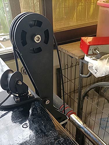 Máquina Polea Entrenamiento Ejercicios Lucha Brazos, Rodillo Antebrazo Muñeca Escritorio, Sistema Lat, Soporte Carga 220 Libras, Ajuste Múltiples ángulos, Instalación Sin Orificios,Para Curl Y Bíceps