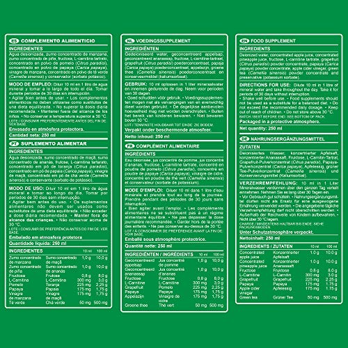MARNYS Drenacel Control de Peso L-Carnitina, Té Verde y Concentrados de Zumos 250ml