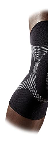 Mcdavid 5125R Rodillera elástica con rodete de Gel, Unisex Adulto, Negro, L