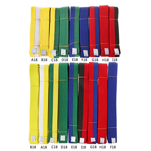 Mentin Cinturón profesional de Taekwondo Judo de Doble Wrap Artes Martiaux 1,8 m 2,8 m (A, 1,8)