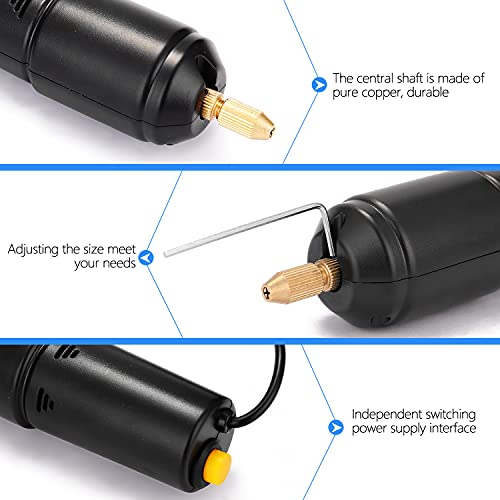 Mini taladro eléctrico de mano Z-U36, perforadora USB de 5 V, pequeña herramienta de molienda para joyería, resina de perla, bricolaje