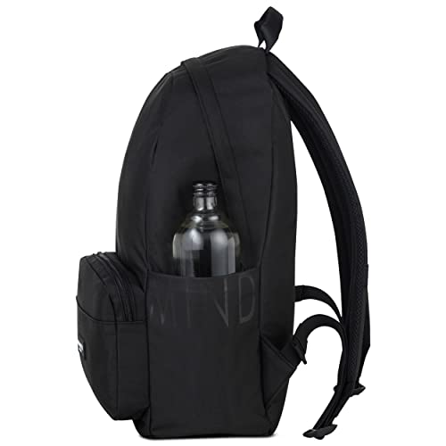 Mochilas Escolares Jóvenes Negra - LARKSON No 3 - Mochila Mujer Niña Mochila Hombre Niño Universidad, Escuela y Viaje - Bolso para Portátil - Hecha de Botellas de Plástico Reciclado e Impermeable