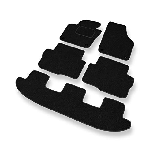 Mossa Alfombrillas de Velour - 5 Piezas - Negro - 5902538789295