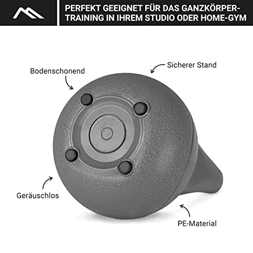 MSPORTS Pesa rusa de 2 a 20 kg, incluye póster con ejercicios, 2 kg, color amarillo
