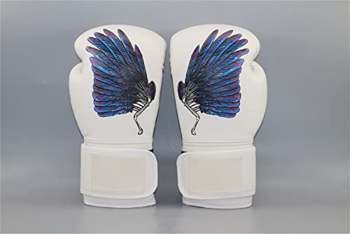 MSQNB Guantes De Boxeo para Adultos, Guantes De Gama Alta para Sanda De Combinación De Bolsas De Perforación, Flexible Y Rápida, Lucha Gratuita,12oz