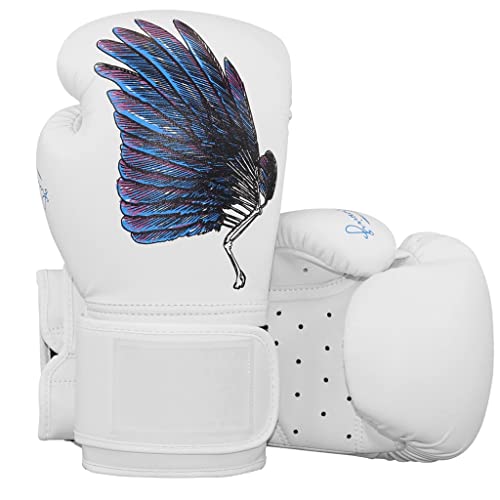 MSQNB Guantes De Boxeo para Adultos, Guantes De Gama Alta para Sanda De Combinación De Bolsas De Perforación, Flexible Y Rápida, Lucha Gratuita,12oz