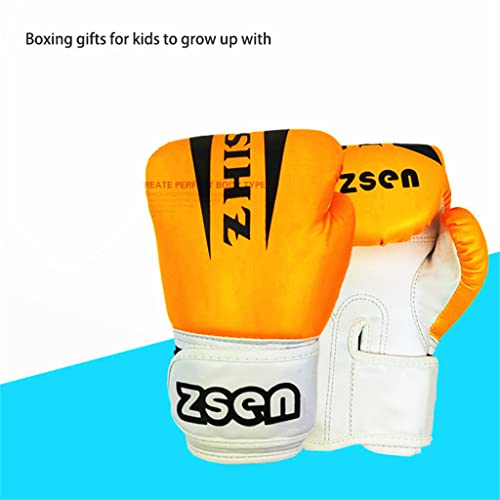 MSQNB Guantes De Boxeo para Niños, Guantes De Gama Alta para El Entrenamiento De Bolsas De Perforación De Sanda SPARRY, Flexible Y Rápido, Lucha Libre, 2-13 Años De Edad,Verde
