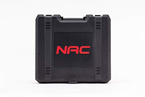 NAC, amoladora angular inalámbrica, batería de 20V, 4Ah, Li-Ion, discos de 125 mm, 10,000 velocidades, protección de disco