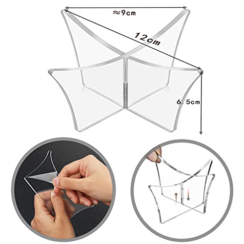 Ncheli 2 pcs Soporte para Balon,Base Universal para Soporte de Baloncesto acrílico Soporte de exhibición Soporte de Pelota oporte de Baloncesto Transparente para Balonmano,fútbol,Voleibol