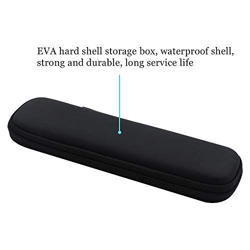NewZC 2 Unidades Duro EVA Estuche para Lapices Negro Caja de la Plumade Bolsa Rigido Caja Protectora para Lapices Plumas Bolígrafos Apple Pencil Auriculares