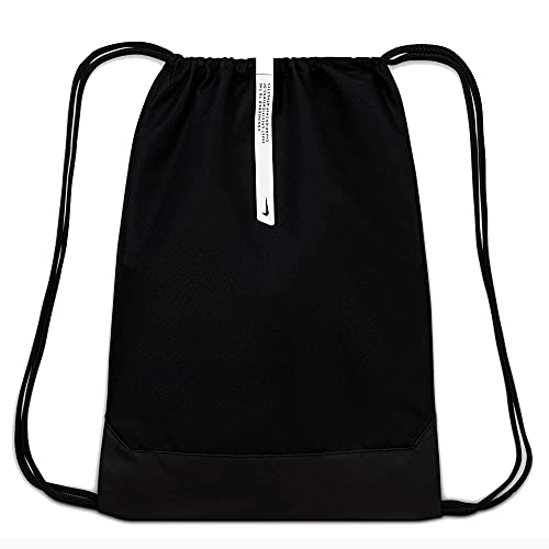 NIKE Bolsa de Gimnasio Academy Mochila, Unisex Adulto, Negro/Negro/Blanco, MISC