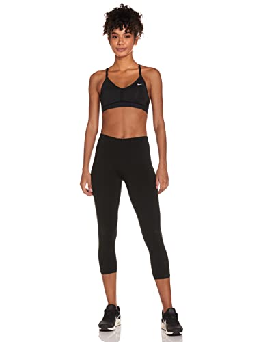 NIKE CZ4456 W NK DF Indy V-Neck Bra Sports Bra Women's Black/Black/Black/White M