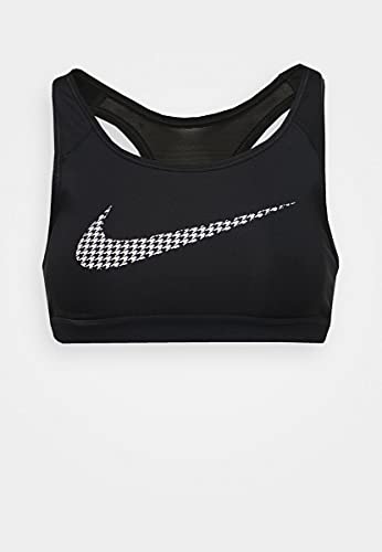 NIKE DD1141 W NK DF SWSH ICNCLSH GX BRA Sports bra women's black/white L
