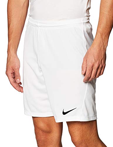 Nike M NK Dry Park III Short Nb K - Pantalones Cortos de Deporte, Hombre, Blanco (White/ Black), L