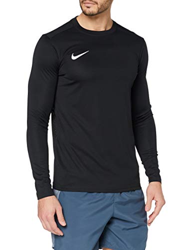 NIKE M NK Dry Park VII JSY LS Camiseta de Manga Corta, Hombre, Black/White