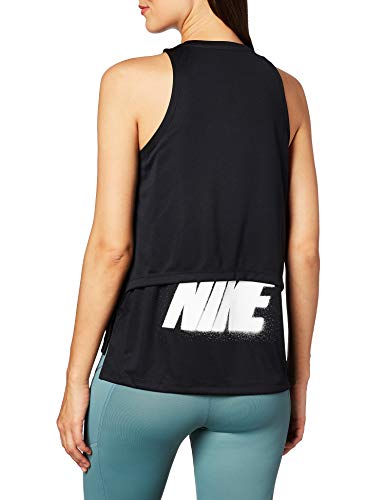 NIKE Rebel Gx - Camiseta sin Mangas para Mujer, Mujer, Tanque, BV3201, Negro, Extra-Small