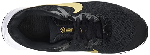 Nike Revolution 6 Nn (GS), Zapatillas Deportivas, Black Mtlc Gold White, 38 EU