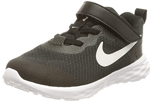 Nike Revolution 6 NN (TDV), Zapatillas Deportivas Unisex niños, Black White Dk Smoke Grey, 26 EU