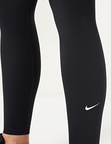 NIKE W One MR TGHT 2.0 Leggings, Black/(White) L para Mujer (DD0252-010)