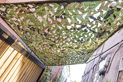 NINAT Red de Camuflaje Woodland 1.5M x 4M para la Caza Redes de Camuflaje Militar el Camuflaje Cubre Objetos Decorar Acampar y Dar Sombra