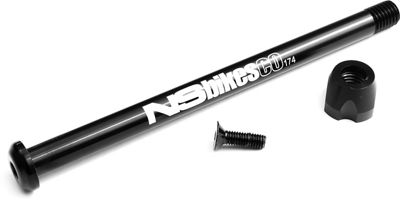 NS Bikes Eccentric Cromo 29 Axle and Nut (174L) - Negro, Negro