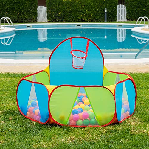 NUBUNI Piscina de Bolas : Piscina Infantil : Piscina Bolas para Parque Infantil : Piscina Bolas Bebe : Parque de Bolas : Mini Canasta Baloncesto Habitación A