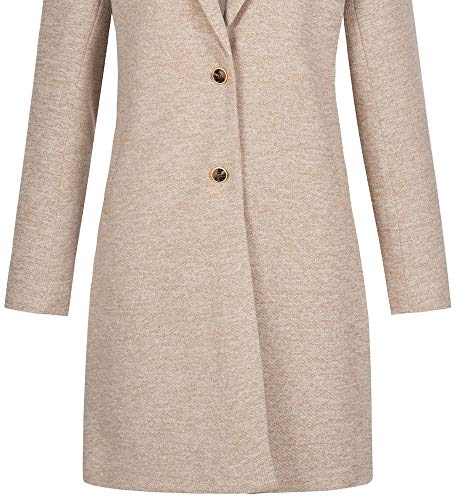 Only Onlcarrie Life Mel Coat Otw Noos Abrigo de Mezcla de Lana, Etherea/Detail:Melange, 40 para Mujer