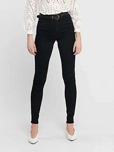 Only Onlroyal High SK Jeans Pim600 Noos Vaqueros, Black, XL / 30L para Mujer